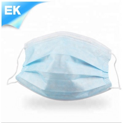 Disposable 3 ply face mask auti virus/coronavirus